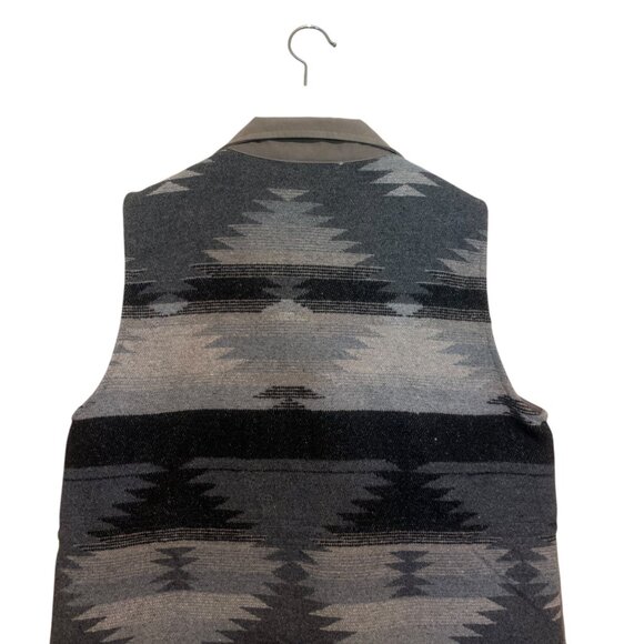 Entro Women's Vest Utility Aztec Brown Drawstring Cargo Pockets Cabincore Boho - Picture 8 of 16